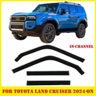 in-Channel Window Visor Deflectors Rain Guards for Toyota Land Cruiser 2024-2025