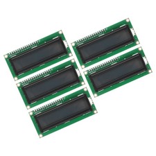 5Pcs LCD 1602 Display Module 5V with 16 Pins Grey Display Screen 16x2 72x24mm