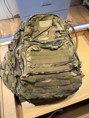 Camelback Maximum Gear BFM Hydration Backpack Desert Camo EUC With Water Bladder