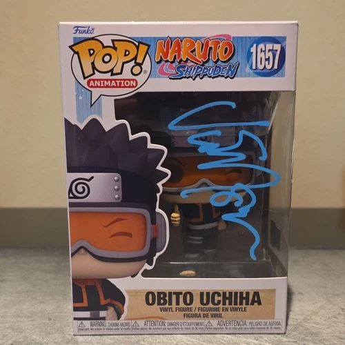 Funko Pop Animation Naruto Shippuden Obito Uchiha #1657 Autographed