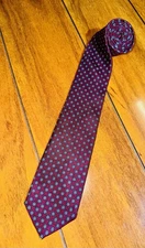 Ferrell Reed Men's Red 100% Silk Tie