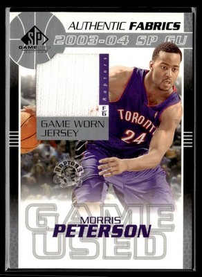 2003-04 SP Game Used Morris Peterson #MP-J #/100 SN,MEM Toronto Raptors