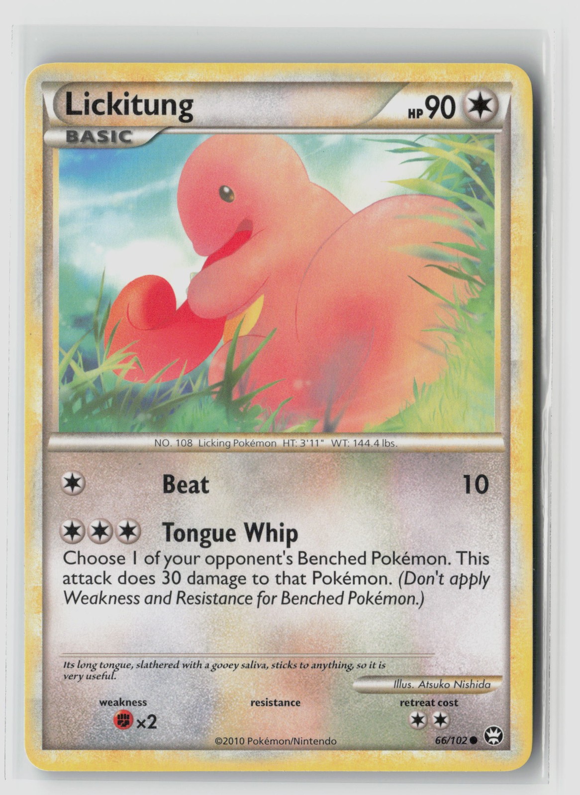 Lickitung #66/102 Triumphant Common Pokemon TCG MP