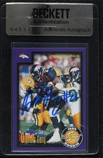 BAS 1999 Score Supplemental Olandis Gary #S-25 Seal of Authenticity Auto 3c7