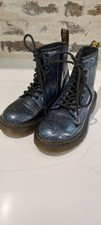 Dr. Martens 1460 Glitter J Black Sparkle Doc Boots Kid Size 13 Youth