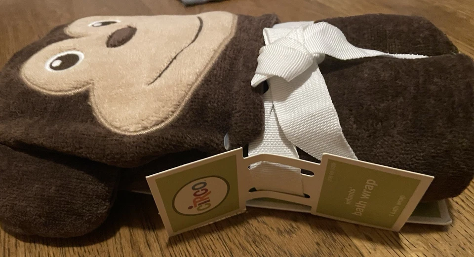Circo Bebé Envoltura de Baño Usable Toalla con Capucha Mono Bata Bebé Unisex-Nuevo con Etiquetas Foto 4 de 4