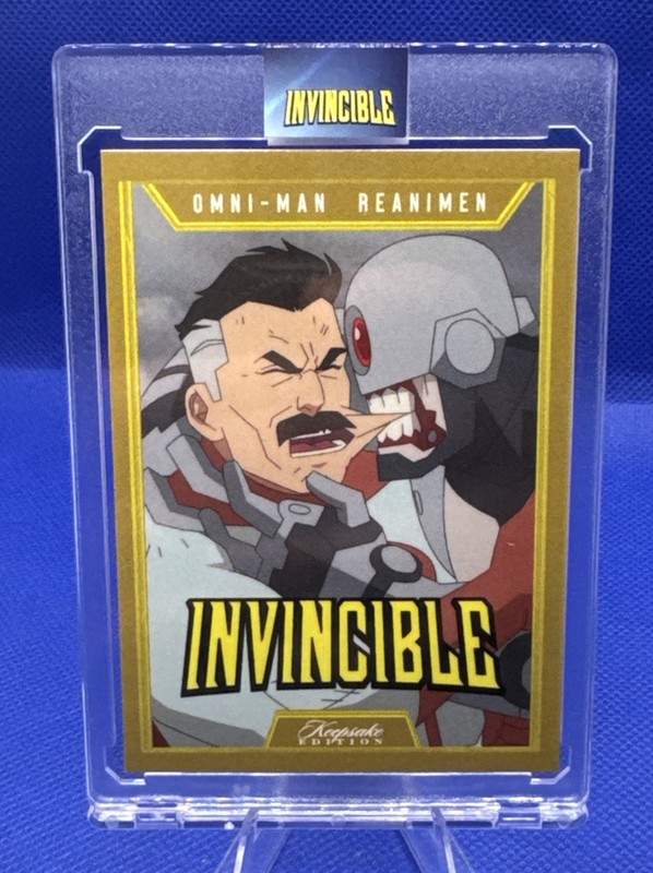 EXTREMELY RARE Hand # /10 Gold Omni-Man & Reanimen Card Invincible Keepsake Ed