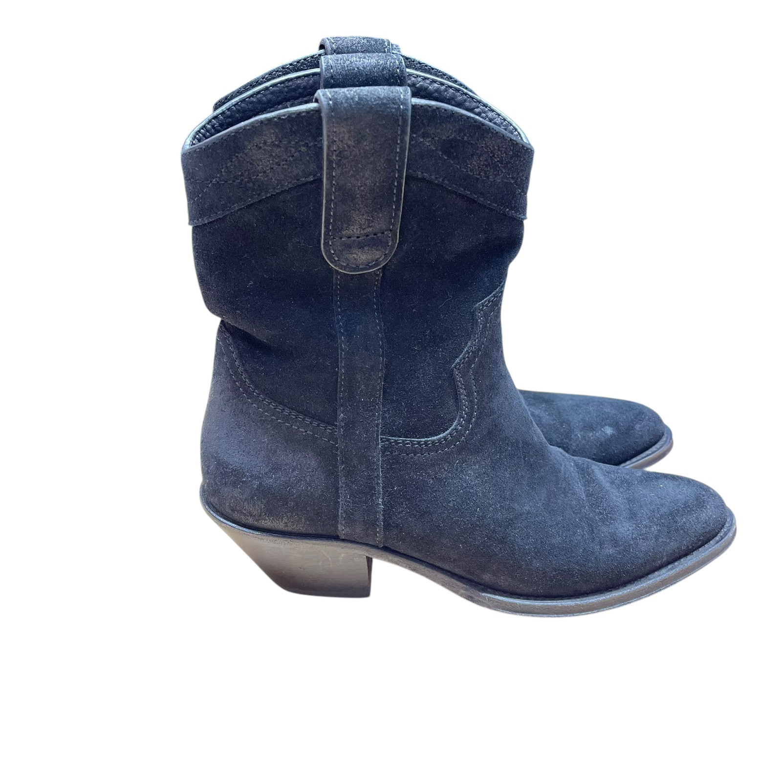 Stivali Saint Laurent Santiag Eastwood scamosciati neri taglia 39