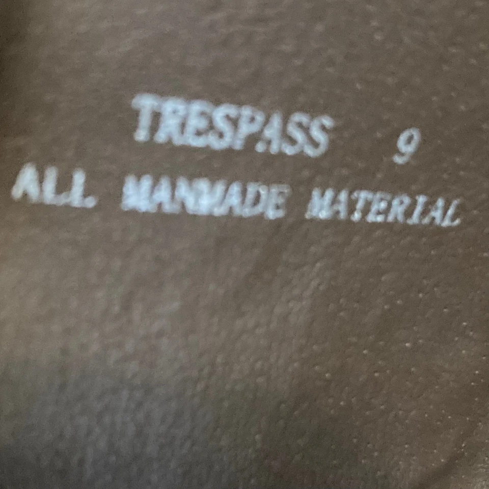 Botas para casa de muñecas para mujer talla 9 marrón esmerilado TRESPASS imitación cuero vaquera occidental Foto 4 de 4