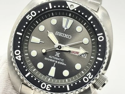 EXCELLENT Full Bracelet Seiko SRPC23 Prospex Turtle Diver's 200m watch grey dial