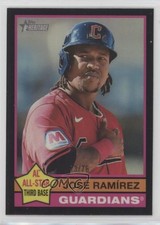 2025 Topps Heritage Chrome Black Border 73/76 Jose Ramirez José Ramírez 1c20