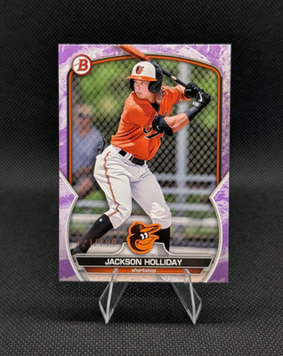Jackson Holliday 2023 Bowman SS Prospects BP-20 - Purple Pattern /199 NM Orioles