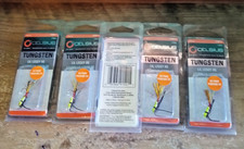 CELSIUS Tungsten Lil Leggy Jig Lot of (5) Pks of 1 Each #6 Hook UV Paint Fishing