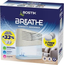 Image of Bostik Breathe Dehumidifier, Humidity and Moisture Absorber,Covers Up To 25m2
