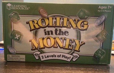 Learning Resources Rolling In The Money Educational Game New, Sealed