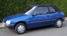 Peugeot 205 Cabrio Verdeckbezug PVC schwarz