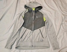 Chaqueta Nike Para Hombre Gris Medio Dri-Fit Hyper Elite Cremallera Completa Sudadera con Capucha Atlética R1
