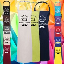 Personalised Custom Name Kitchen Apron Chef Cooking Catering Staff Workwear Gift