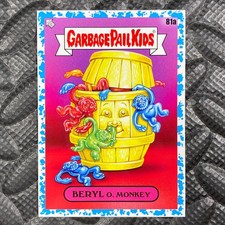 GARBAGE PAIL KIDS 2024 KIDS AT PLAY BLUE BORDER 81A BERYL O. MONKEY 82/99