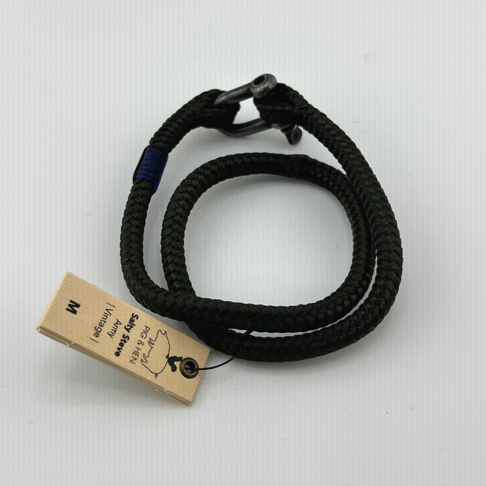 Pulsera de Colección Cerdo y Gallina Salada Steve Ejército M Cierre de Cuerda Hecha a Mano Amsterdam Foto 3 de 4