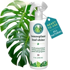 Houseplant Leaf Shine Spray – Leaf Polish for Glossy, Healthy Indoor Foliage