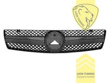 Sportgrill K&uuml;hlergrill f&uuml;r Mercedes Benz SL-Klasse R129 schwarz gl&auml;nzend