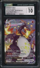 Pokemon CGC 10 gemme ottime condizioni Shining Fates: Shiny Vault Charizard VMAX SV107/SV122
