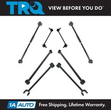 TRQ Rear Control Arm Lateral Link Sway Bar Suspension Set 8pc for Camry Avalon