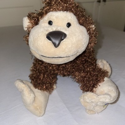 Ganz Webkinz Cheeky Monkey HM080  Curly Brown Stuffed Animal - No Code- Retired