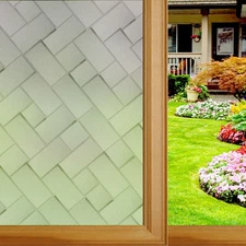 Waterproof Self-Adhesive Privacy Window Film Static Glass Sticker for Home Decor