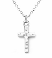 925 Sterling Silver Cross Necklace for Women, Non Tarnish Small Cross Pendant...