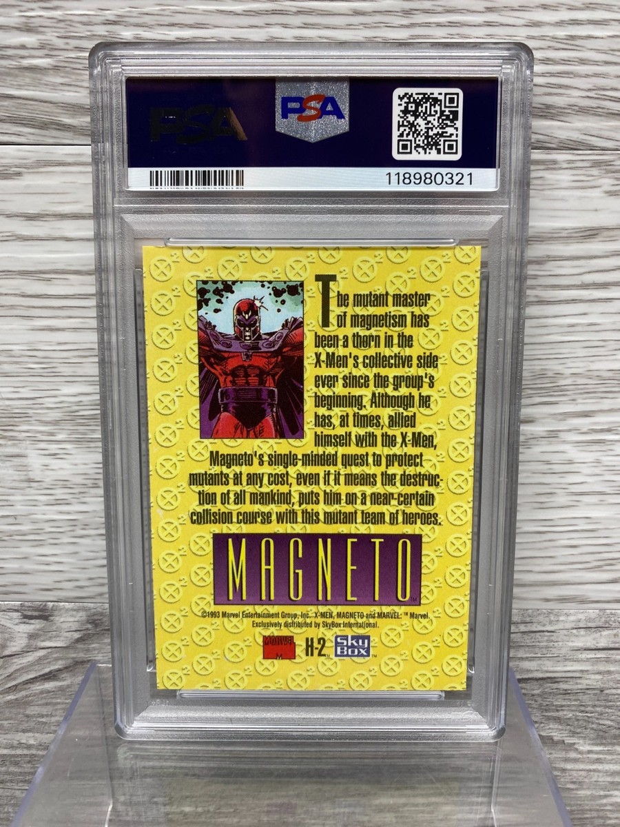 1993 Skybox X-Men Magneto PSA 10 2 Holithogram H-2 Marvel Card | eBay