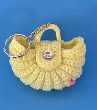 Mini borsa uncinetto, bomboniera,ciondolo per borsa,portachiavi, accessorio moda