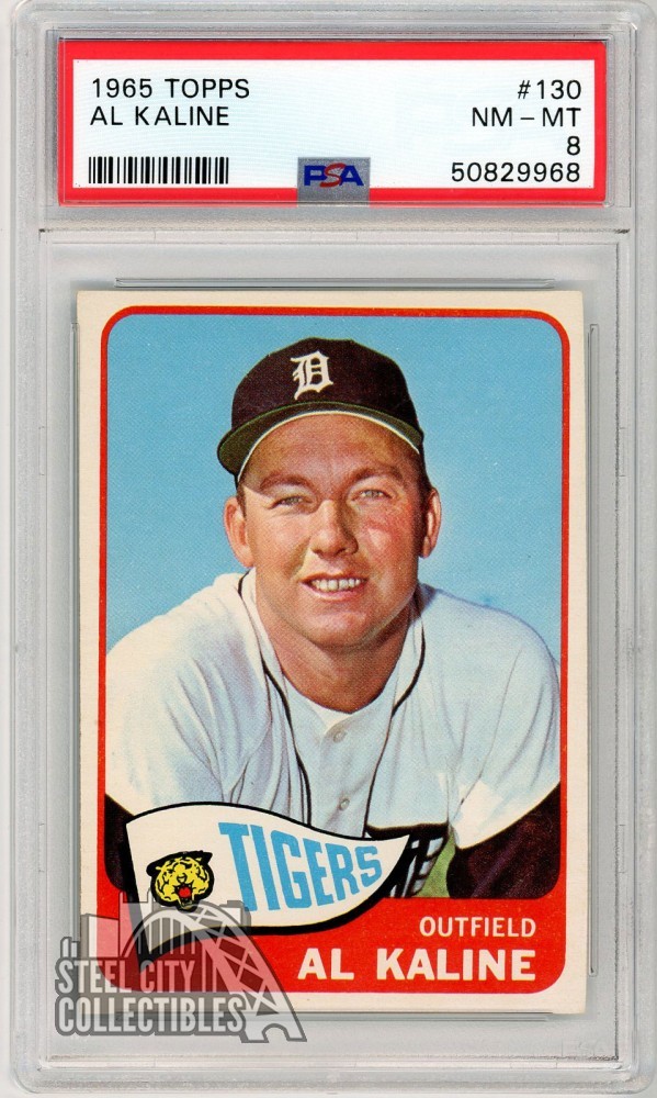 Al Kaline 1965 Topps Card #130 PSA 8 NM-MT