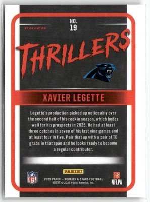 2025 Panini Rookies & Stars #19 Xavier Legette Thrillers Silver | eBay