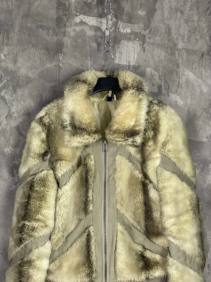 Chaqueta Abrigo Y2K Glamour Imitación Piel Vintage Avant Garde Sin Marca Años 90 Talla M Mujer Foto 2 de 4