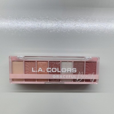 L.A. COLORS Graceful Beauty Eyeshadow Palette Neutral Pink Copper Shimmer Matte