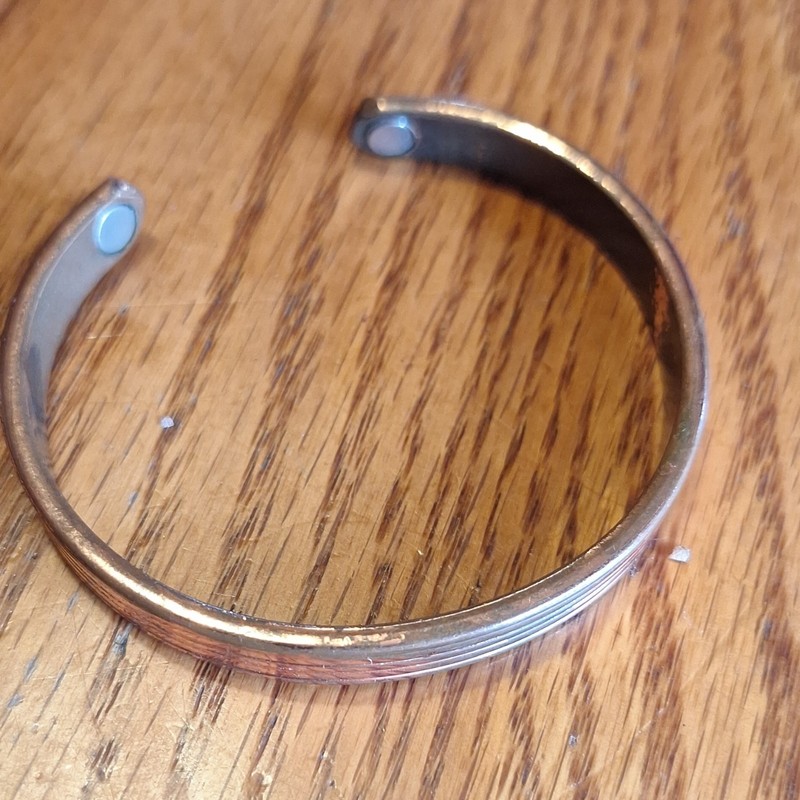 Magnetic Copper Cuff Bracelet for Pain Relief, Unisex Wrist Open Cuff