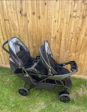 Graco Stadium Duo Tandem Double Stroller Pushchair - Black RRP£200
