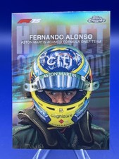 2025 Topps Chrome F1 Fernando Alonso Helmet Collection #HC-6 Refractor