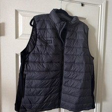 Men's Heated Quilted Zip Vest Black 2XL