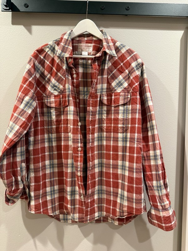 Filson Shirt Mens M Plaid Button Down Long Sleeve Outdoor Workwear