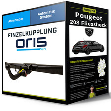 Abnehmbare Anhängerkupplung für PEUGEOT 208 Fliessheck 03.2012-08.2019 Oris NEU