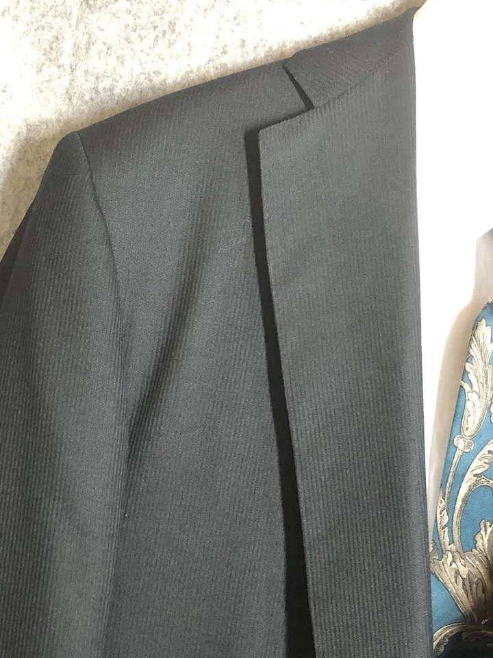 Oxxford одежды костюм 40R Blazer брюки 38 100% шерсти черный классический карьера официальный - Изображение 3 из 4