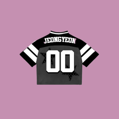 TWICE THIS IS FOR Football Jersey Black White Once Shirt Kpop