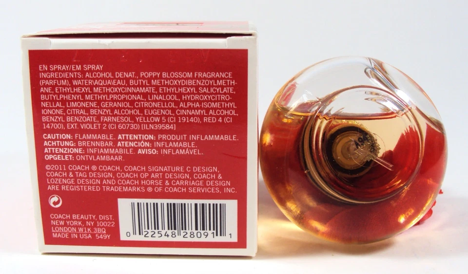 Coach Poppy Blossom 1 oz / 30 ml Eau de Parfum Spray NUEVO con CAJA Foto 4 de 4