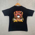 Vintage Daytona Bike Week Shirt Mens Large Black 1993 52nd Edition Biker 90s USA