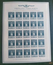 feuille De 25 Timbres Groenland Neuf** 1985 Plusieurs feuilles des TAAF et du