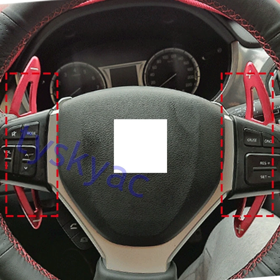 Aluminum Steering Wheel Paddle Shift Trim For Suzuki Alivio Vitara S-Cross Swift - Image 3 of 4