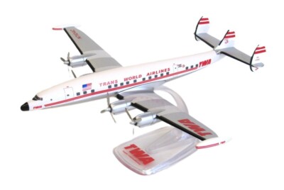 PPC TWA Lockheed L-1049 Super Constellation N7104C Desk Model 1/125 AV Airplane
